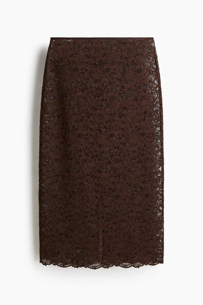 Lace pencil skirt