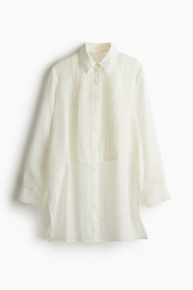 Ramie tuxedo shirt