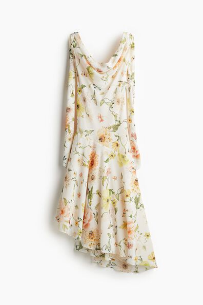 Cowl-neck dress
