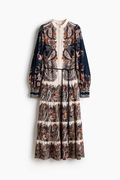 Tiered-skirt dress