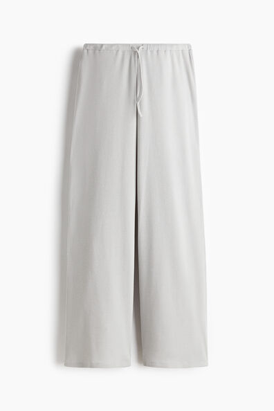 Waffled jersey trousers