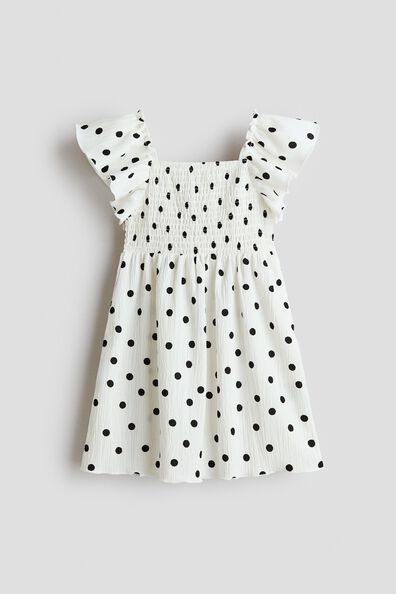 Smocked cotton dress