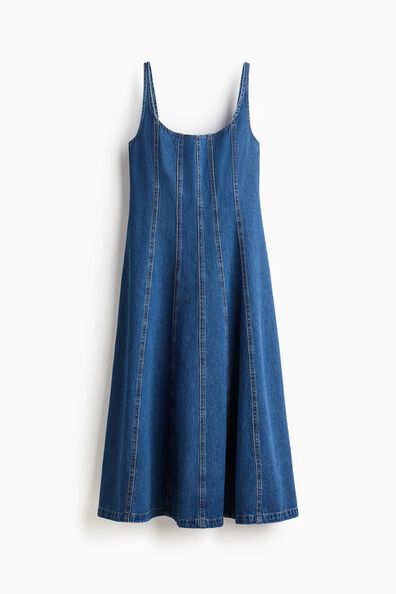 A-line denim dress