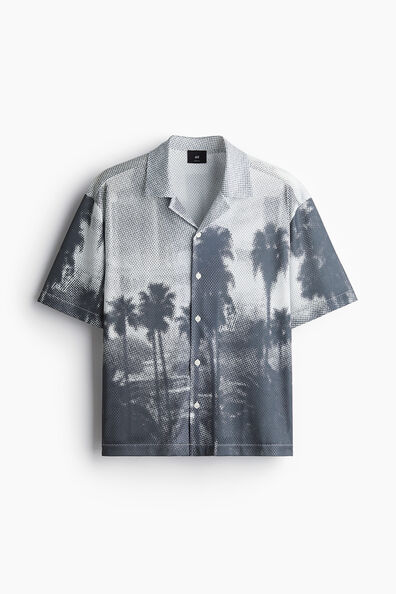 Loose Fit Mesh resort shirt