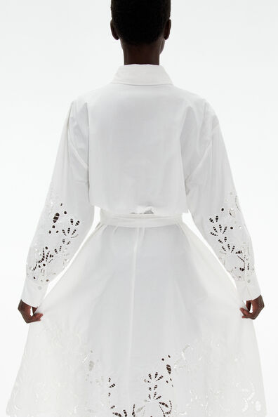 Broderie anglaise shirt dress