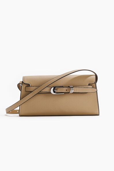 Strap-detail shoulder bag