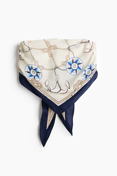 Scarf-look lyocell bandeau top