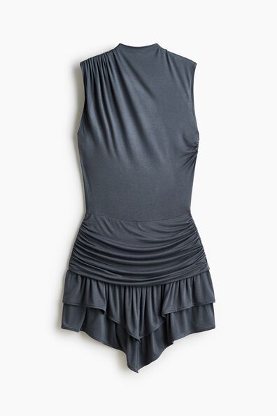 Draped tiered dress