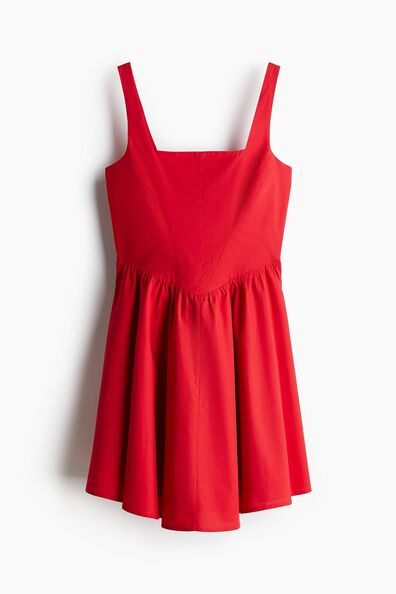 Flared-skirt dress