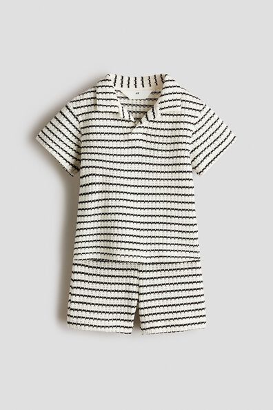 2-piece textured-knit set