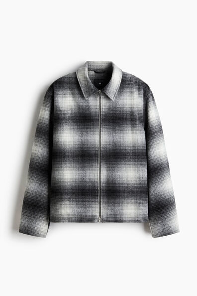 Regular Fit Wool-blend overshirt