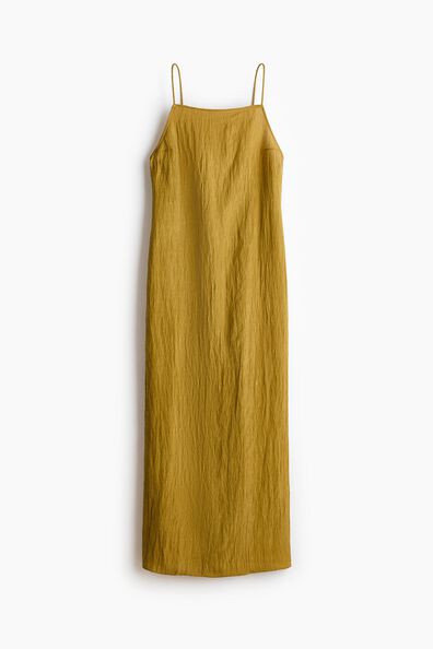 Low-back crêpe dress