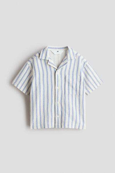 Cotton muslin resort shirt