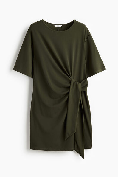 Knot-detail dress