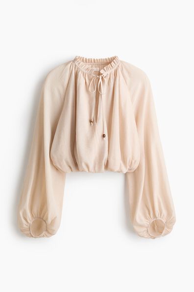 Oversized crêpe blouse