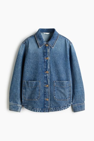 Denim shacket