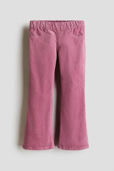 Flared corduroy treggings