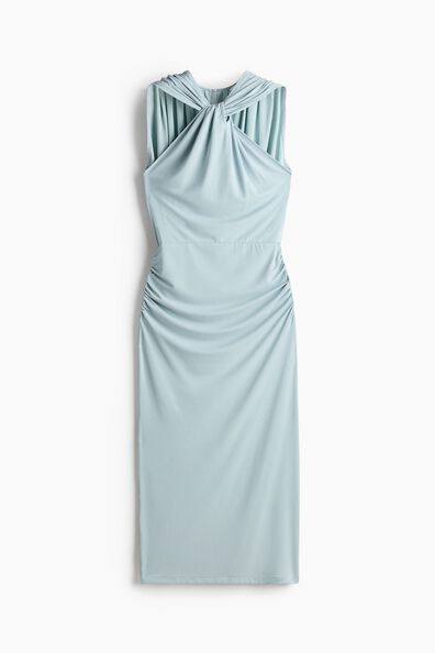 Draped jersey dress