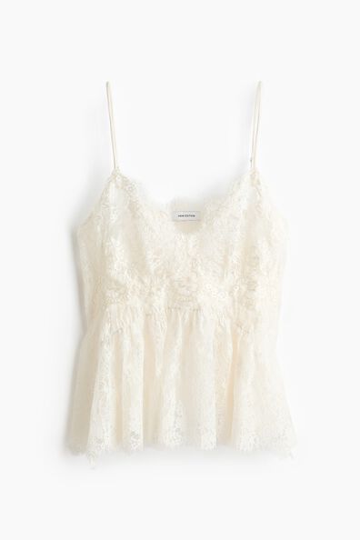 Strappy lace top