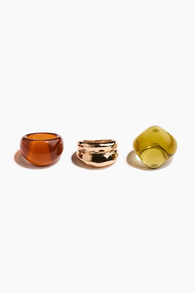 3-pack chunky rings