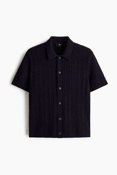 Regular Fit Cable-knit shirt