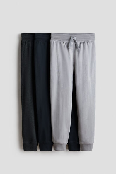 3-pack cotton joggers