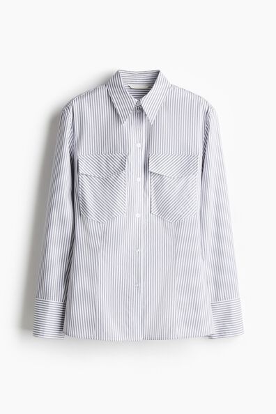 Fitted poplin shirt