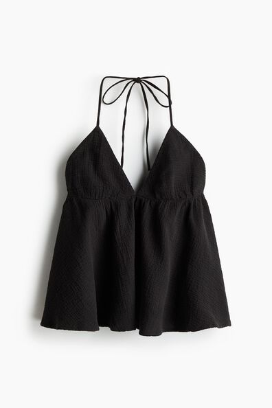 Cotton halterneck top