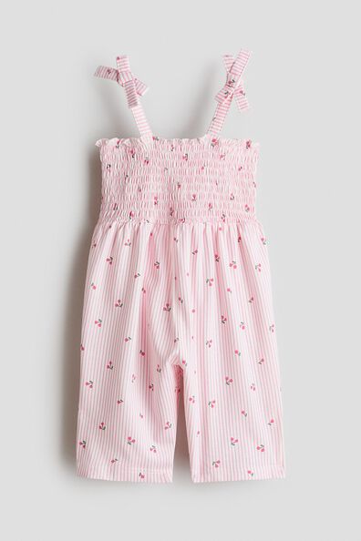 Printed cotton rompersuit