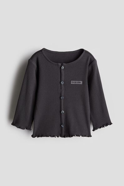 Button-detail jersey top