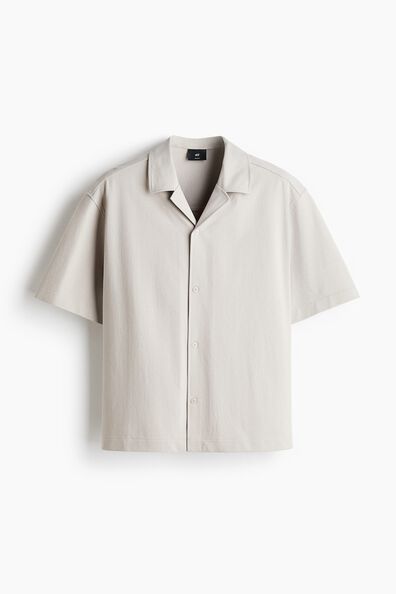 Relaxed Fit Textured resort shirt