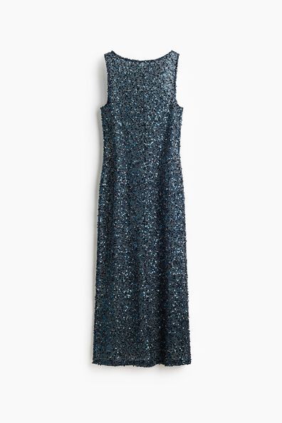 Sequined net dress