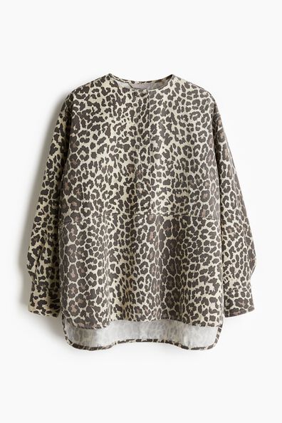 Popover twill blouse