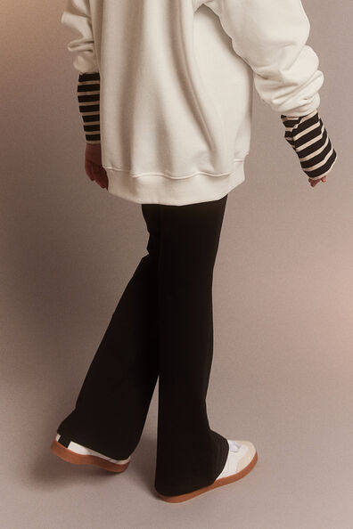 Flared jersey leggings