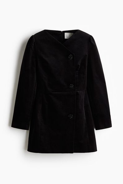 Velvet blazer dress
