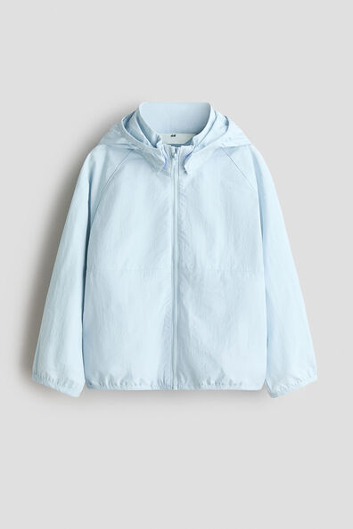 Hooded windbreaker