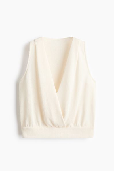 Knitted wrap top
