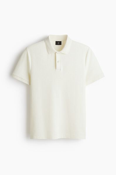 Slim Fit Jacquard-knit polo shirt