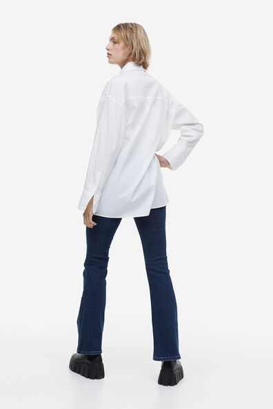 Oversized poplin shirt