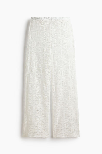 Wide lace trousers