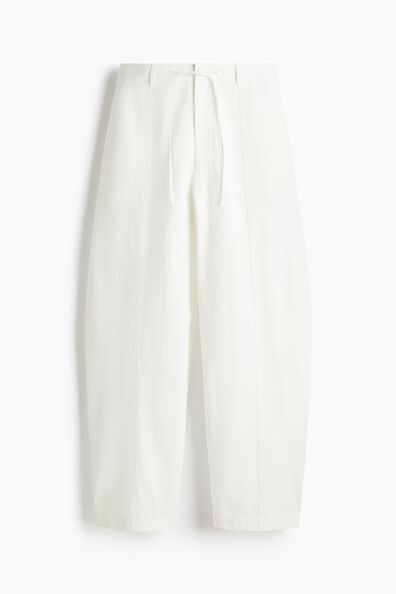 Baggy cotton trousers