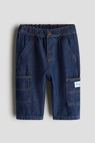 Patch pocket jeans