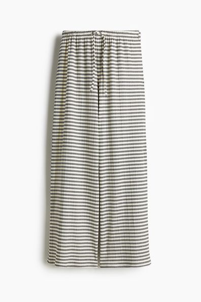Wide drawstring trousers