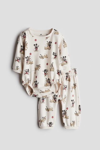 2-piece printed cotton set