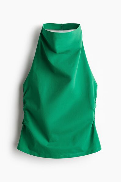 Draped halterneck top