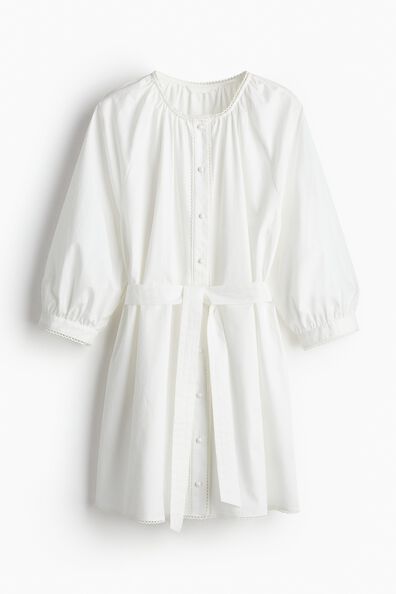 Picot-trimmed dress