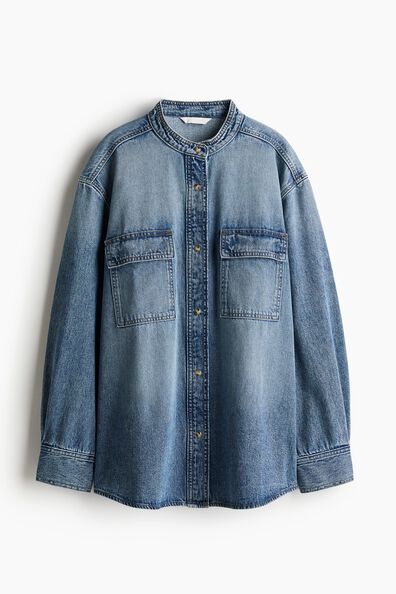 Washed denim shirt