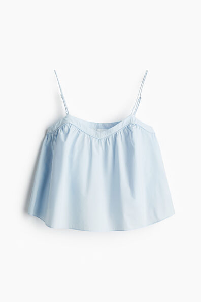 Poplin strappy top