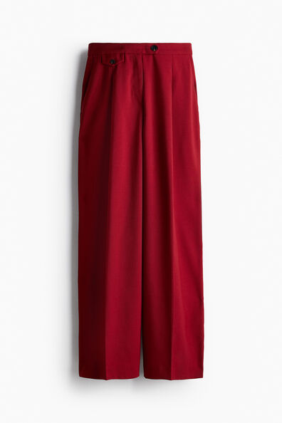 Crease-leg trousers