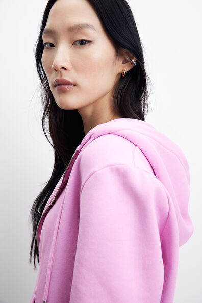 Zip-through hoodie